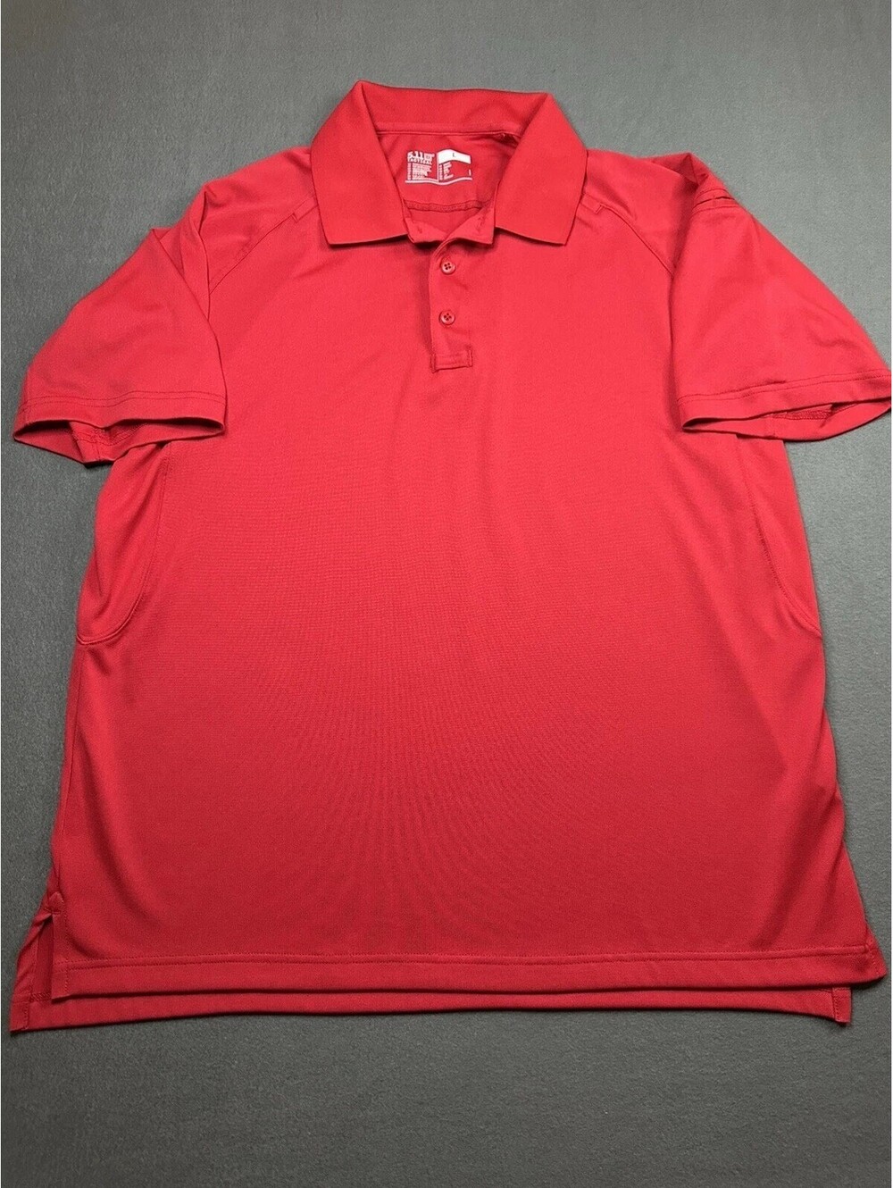 5.11 Tactical L Polo Shirt Red Short Sleeve 511